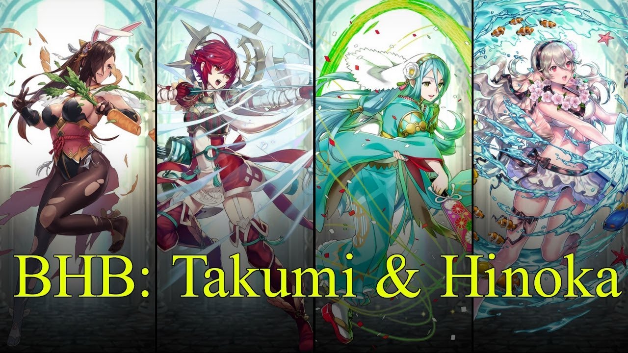 Fire Emblem Heroes - Hinoka, Azura, Kagero & Corrin - Bound Hero Battle: Takumi & Hinoka [FEH BHB]