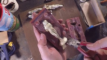 Casting Seventeen Bettie Page Rat Rod Hood Ornaments in Pewter - Episode 102