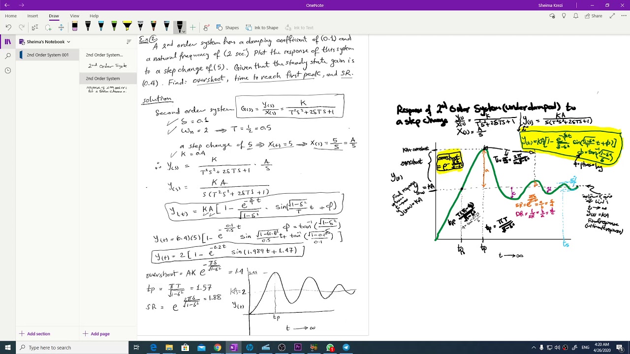 Process Dynamics and Control: Second Order System Tutorial Examples ...