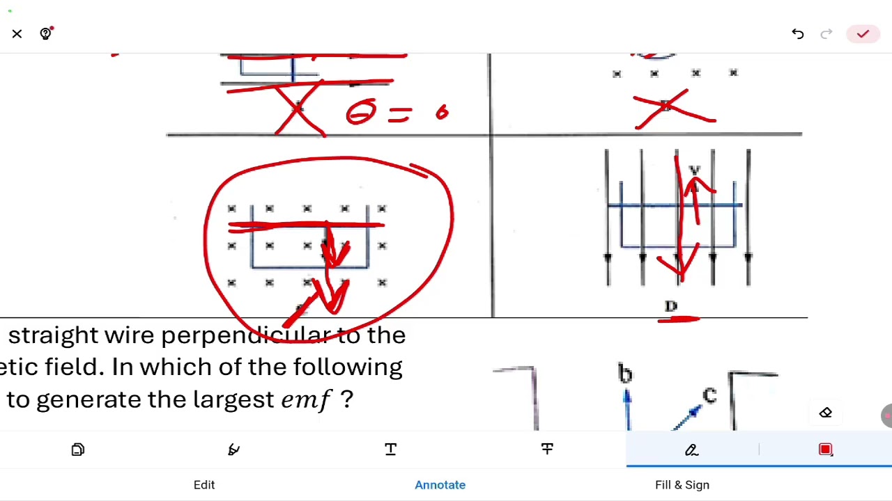 Chapter 3 third session: Induction in a straight wire