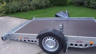 ALFA 12516SC lowering system for trailer, winch-driven, ground-level loading