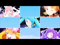 【ひろがるスカイ!プリキュア】5人同時変身【Precure Transformation】