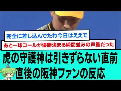 虎の守護神は引きずらない🐯直前直後の阪神ファンの反応【阪神タイガース/プロ野球/なんJ反応まとめ・ 2chスレ・5chスレまとめ/VOICEVOX/岩崎優/森下翔太/石井大智/2023年9月1日】