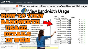 How to view Bandwidth Usage details of cpanel accounts in WHM [Easy method] ☑️