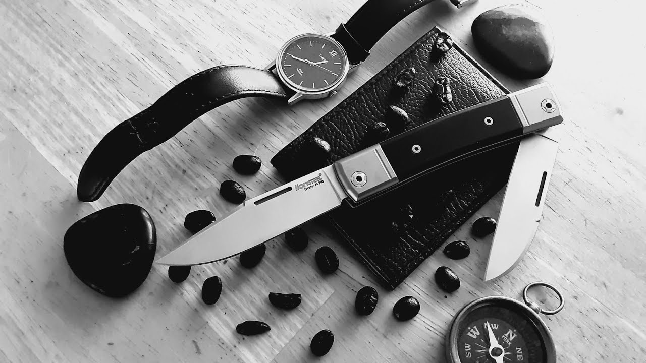 LionSteel BestMAN Taschenmesser – Klappmesser Mit Ebenholz-Griff