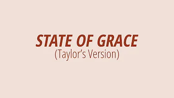 [LYRICS] STATE OF GRACE (Taylor's Version) -  Taylor Swift