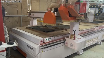 MÁY PHAY CNC ROUTER 3 TRỤC BÀN LỚN (ROUTER - KHOAN 5 MẶT - CƯA CẮT XOAY ĐỘ) HT-1850M-RBS HOLZTEK