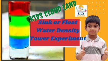 Sink or Float Density Tower Science Experiments for Kids!