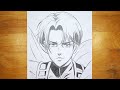 Anime drawing  how to draw levi ackerman step by step  attack on titan season 4 part 2