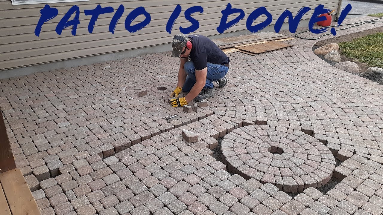 PATIO IS DONE GRAVEL IN AND PACKED BRICKS LAID, WASHED AND SAND TO