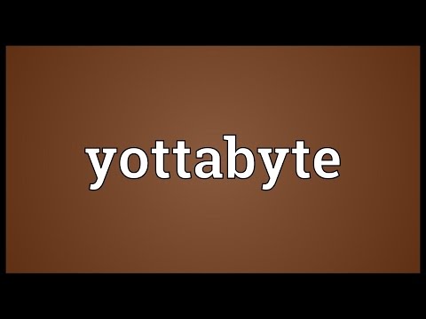 Yottabyte Meaning @adictionary3492