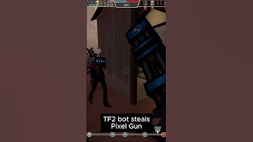 TF2 BOT STEALS PIXEL GUN 3D PROTOTYPE?!?!?! #shorts  #pg3d #pixelgun3d #tf2 #teamfortress2