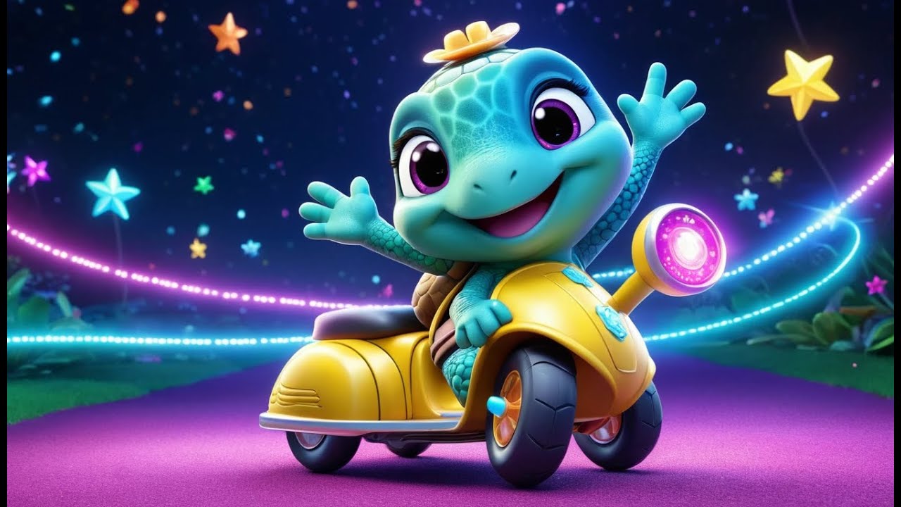 Twinkle Turtle’s Magic Scooter | Enchanting Turtle Song for Kids | Whimsical Scooter Adventure