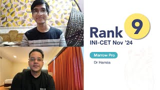 "I solved 200 questions in Custom modules every day for 2 months" Dr. Hamza, Rank 9, Nov '24 INI-CET