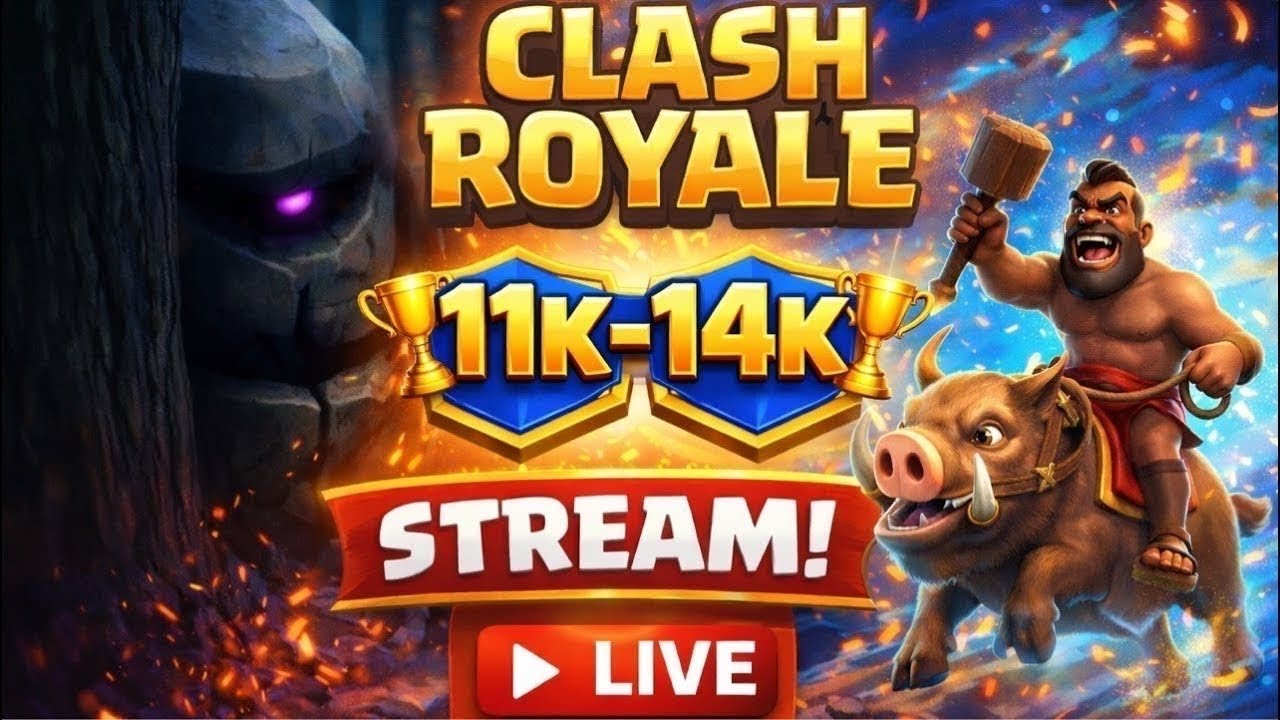 🚀 11K → 14K TROPHY ROAD PUSH | Hog + Sneaky Golem