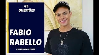 FIRST IMPRESSION | 49 QUESTIONS WITH FABIO RABELLO | MUSIC