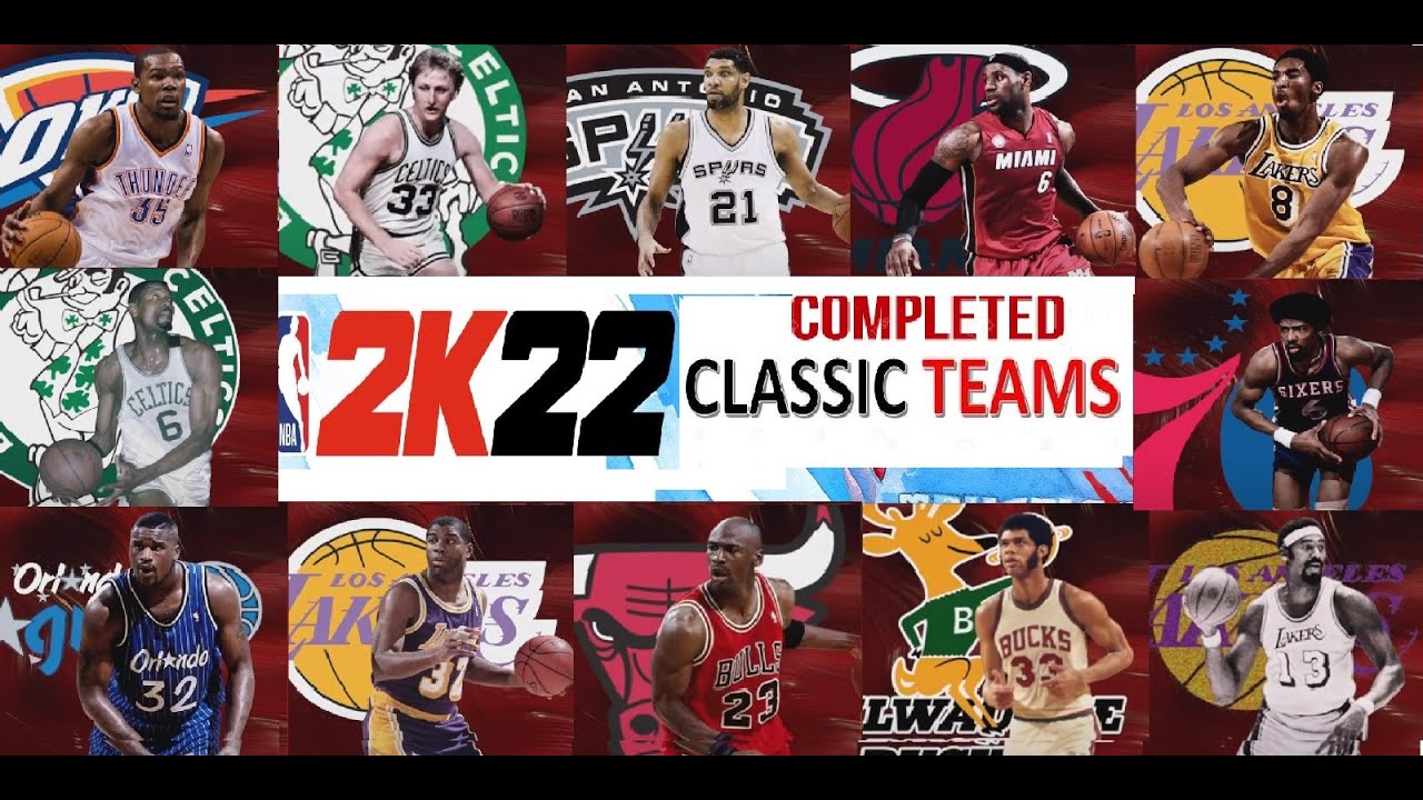 NBA 2K22 Retro Rosters: MJWizards' Classic Teams Project on PS5