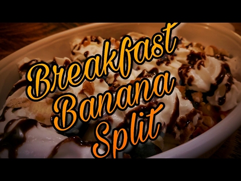 Breakfast Banana Split Mukbang