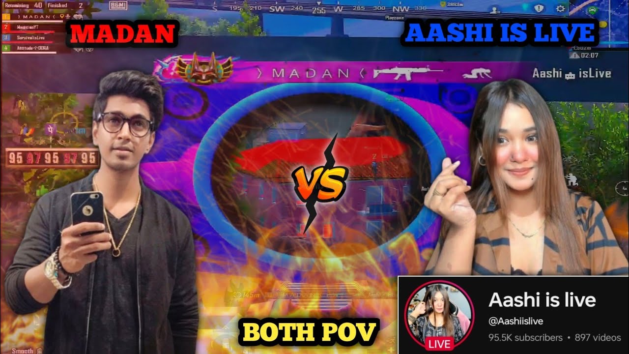 MADAN vs AASHI IS LIVE IN SAME LOBBY 🔥 