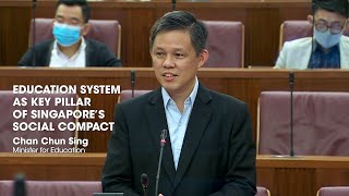Education as Key Pillar of Singapore’s Social Compact – Minister for Education Chan Chun Sing