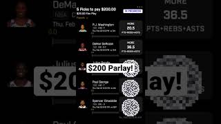 Prize Picks 5 Leg NBA Parlay!