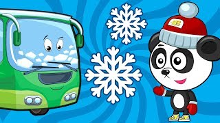 Рзвивающие Мультики Про Машинки – Меняем Колеса у Автобуса – Песенка Для Детей под Новый Год