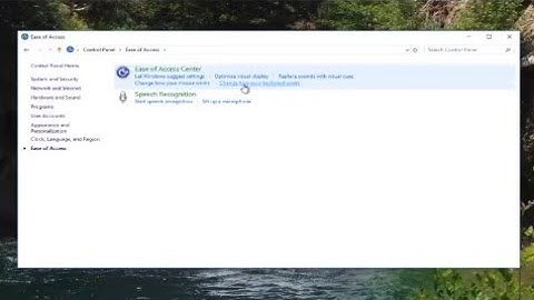 Turn Off Sticky Keys In Windows 10