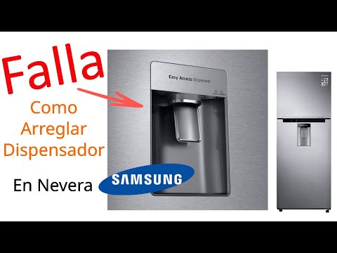 Arreglo dispensador de agua nevera samsung (Como Arreglar) 