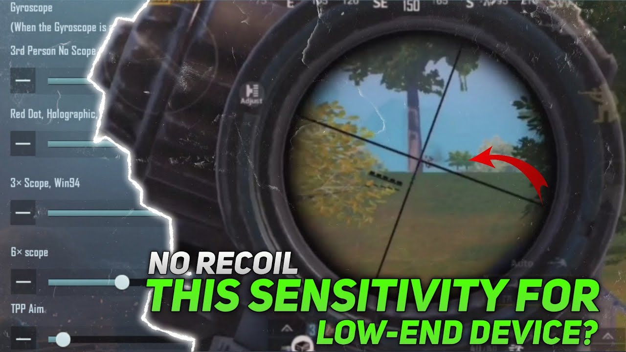 Best Sensitivity Setting  for Low-end device Pubg Mobile | zero recoil sensitivity pubg mobile |