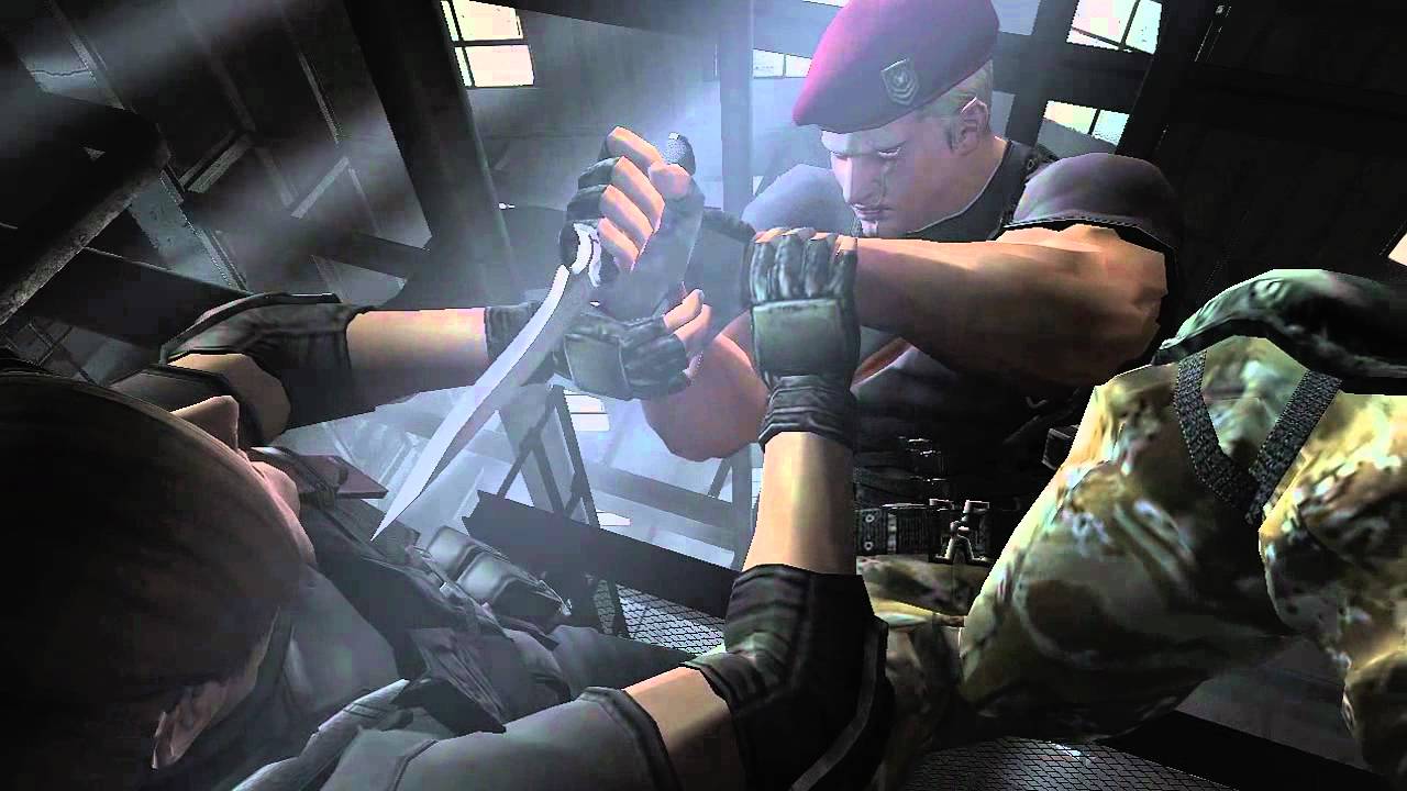 Resident Evil 4 HD Remake - Leon Vs Krauser Cut-Scene - YouTube