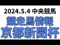 【京都新聞杯】中央競馬情報 2024年5月4日【ウマ娘産駒】