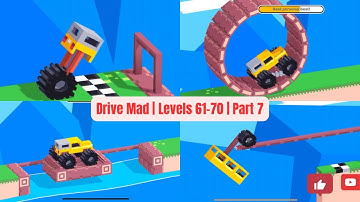 Drive Mad Levels 61-70 | Insane Challenges Unlocked on Fancade | Anonymous Gamer 🕹️| Part 7
