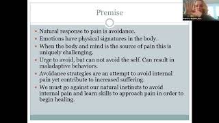 EDH Virtual Conf - Emotional Avoidance: Importance of Learning to Approach Feelings - Rebecca Brumm