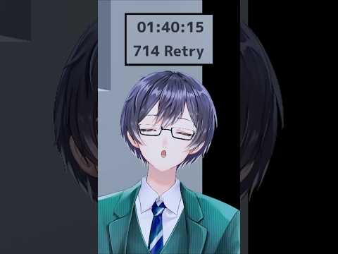 【悲報】クリアまで700回以上リトライしてしまう【ホッピング忍者さん】 #shorts