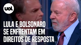 Lula x Bolsonaro no debate Globo: direitos de respostas têm acusações de 'mentiroso' e 'rachadinha'