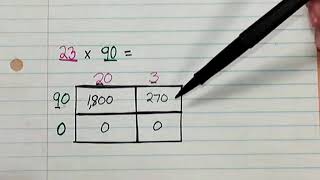 3-3 Multiplying 2-Digit Numbers by Multiples of 10