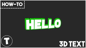 RLC | How to Make 3D TEXT in PAINT.NET! // Tutorial by Trelakor