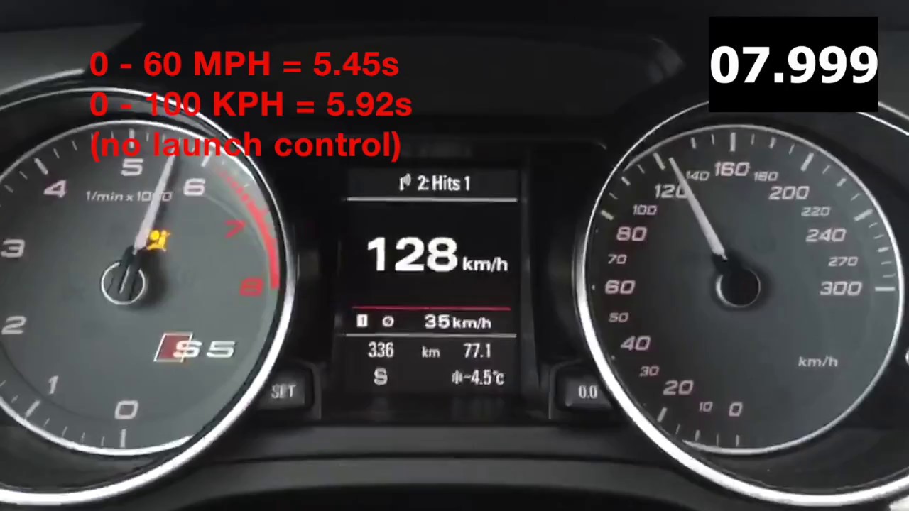 2016 Audi S5 3.0T - 333hp 325lb-ft Acceleration 0 to 60 0 ...