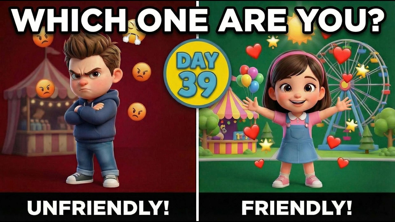 Being Friendly ✖️ Being Unfriendly | Which One Are You? |  Day 39 #storytime