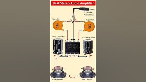 TDA2822 Best Stereo Amplifier Circuit | 2PieceComputer Speaker | Low voltage Dual channelamplifier