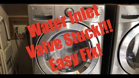 LG Front Load Washing Machine Water Issue - Faulty Water Inlet Valve - Water Level Adjustment