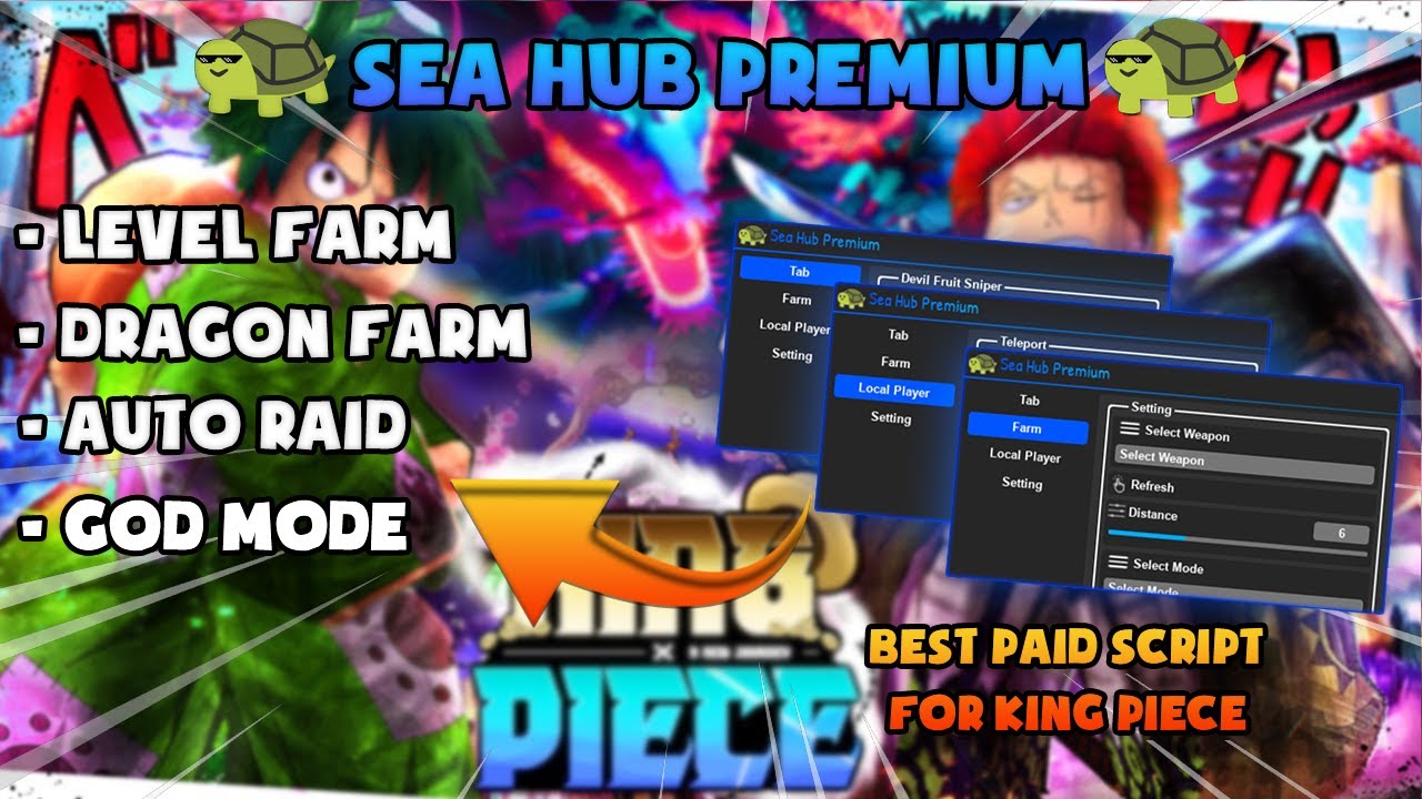 Roblox King Piece Hack/Script LEVEL FARM, DRAGON FARM, AUTO RAID, GOD MODE AND MORE !!!