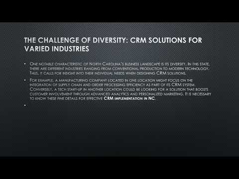 Crafting Tailored CRM Solutions For North Carolina S Distinct Business Scene 