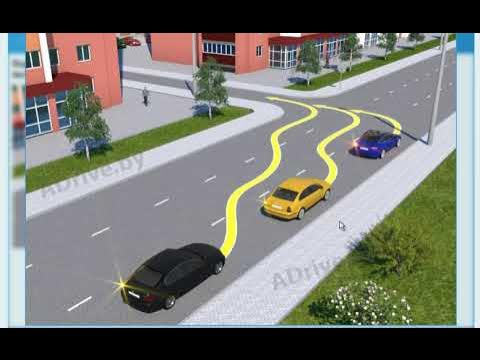 Расположение на проезжей части маневрирование