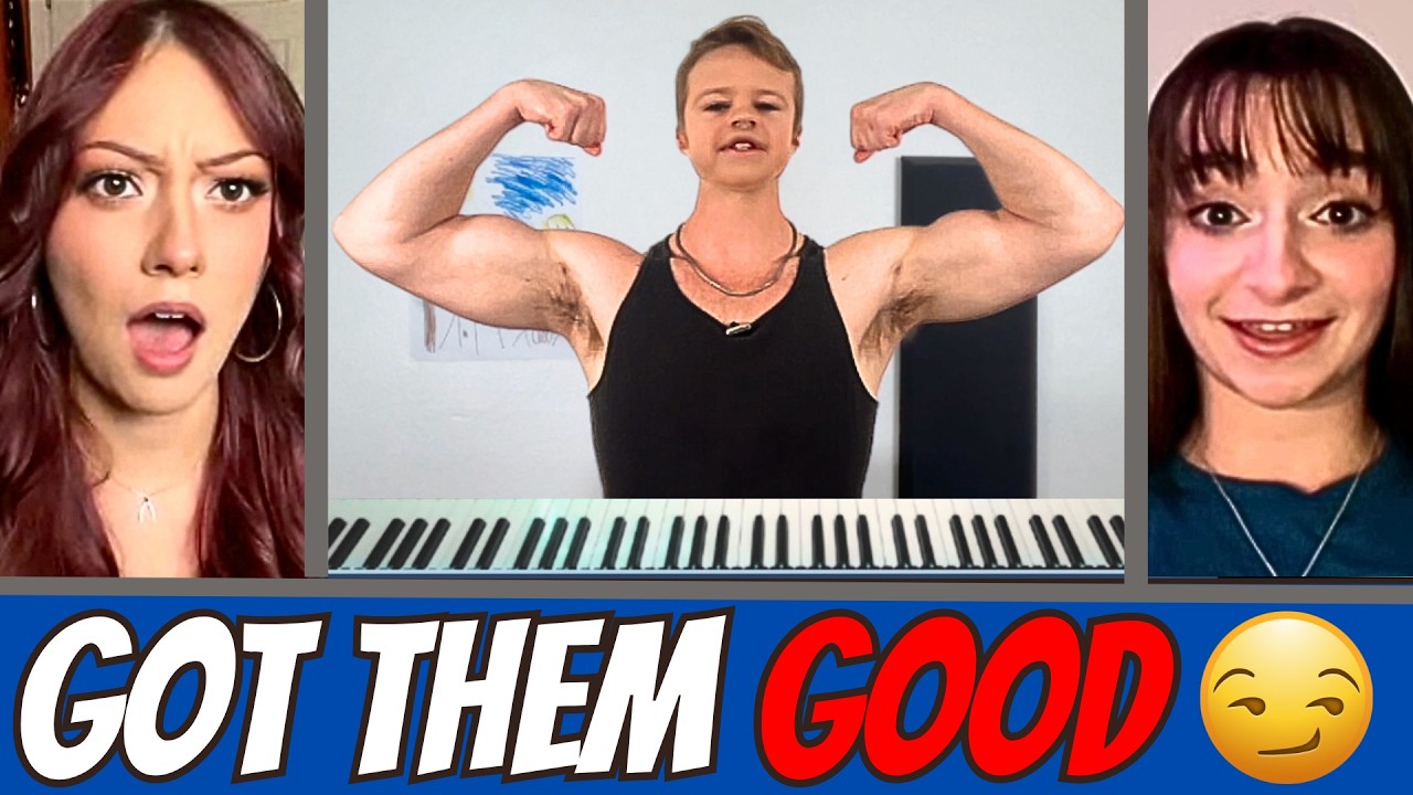 Малышка-качалка заводит девушек игрой на пианино на Omegle