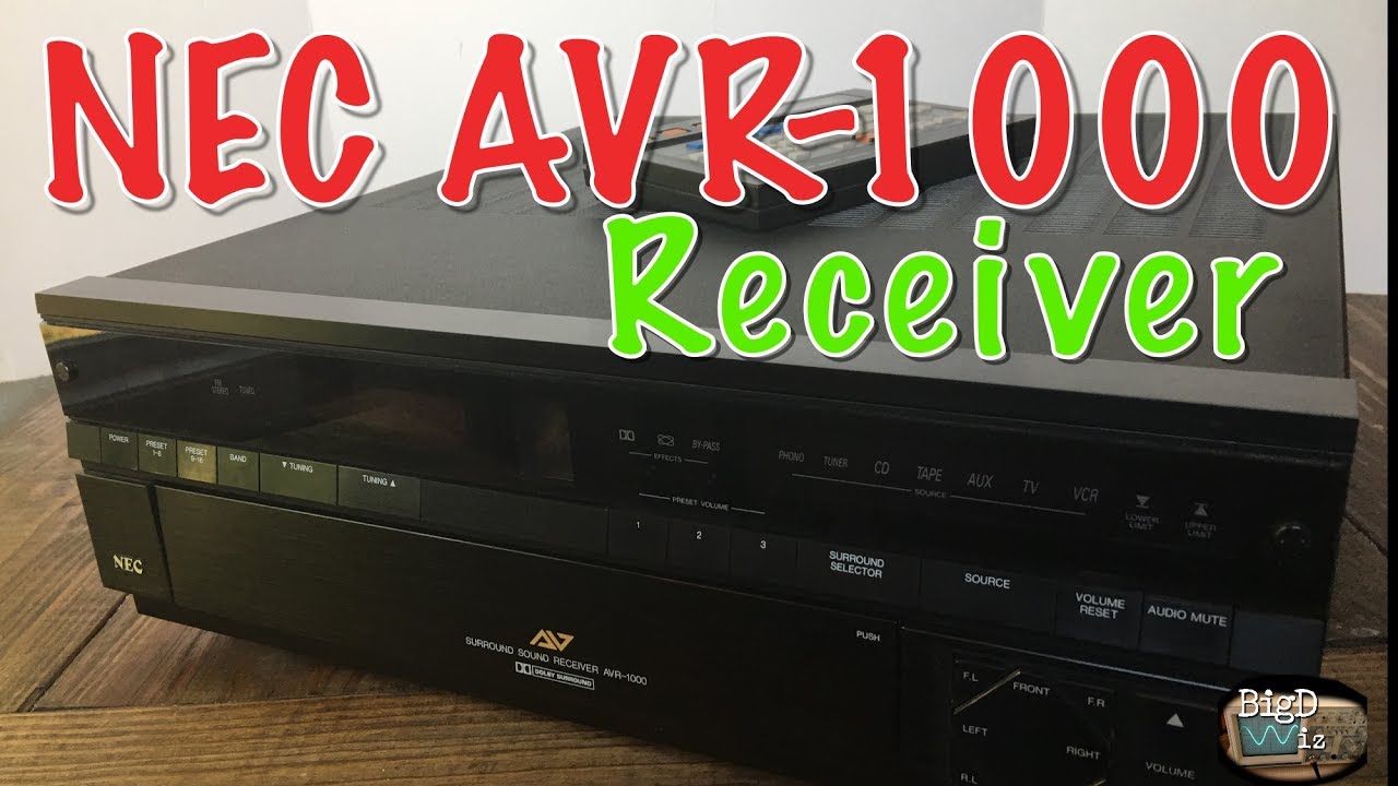 My First Home Audio Receiver NEC AVR1000 Review YouTube