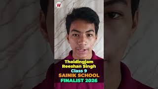 Congratulations Thoidingjam Reeshan Singh for Joining Sainik School Goalpara 2026 Class 9