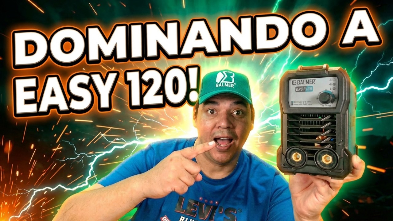 INVERSORA DE SOLDA BALMER EASY 120 NO ELETRODO E7018 2,5MM DA TORK  A 70 AMPERES !