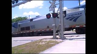 When An Amtrak K5LA Loses Its Voice - Amtrak P42 166 At Pompano Beach 2010 - 2013