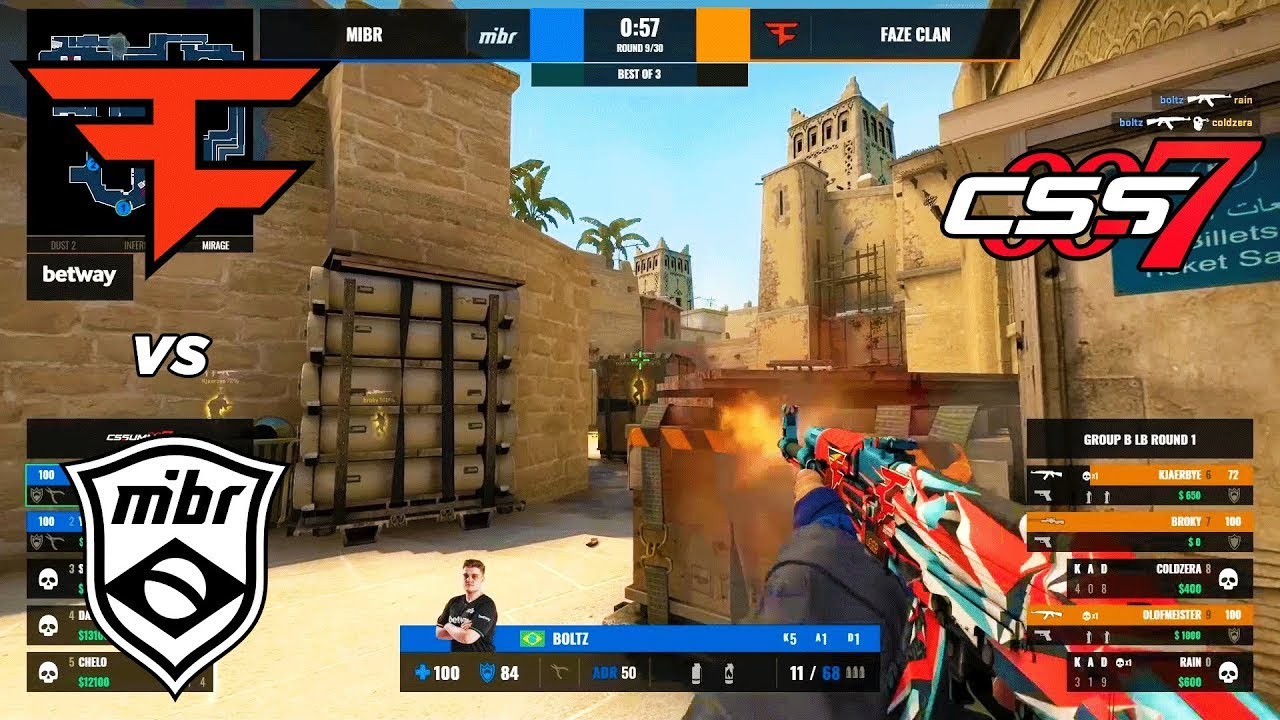 CSGO - FaZe vs  MIBR - CS Summit 7  -Map 1 - Dust2